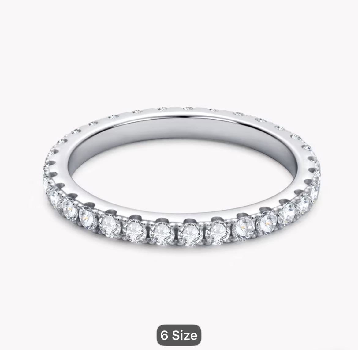 Moissanite Eternity Band — Classic