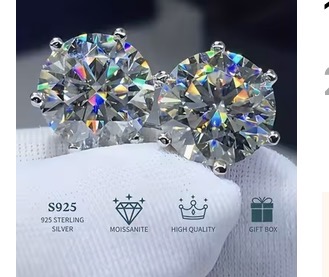 Moissanite Stud Earrings